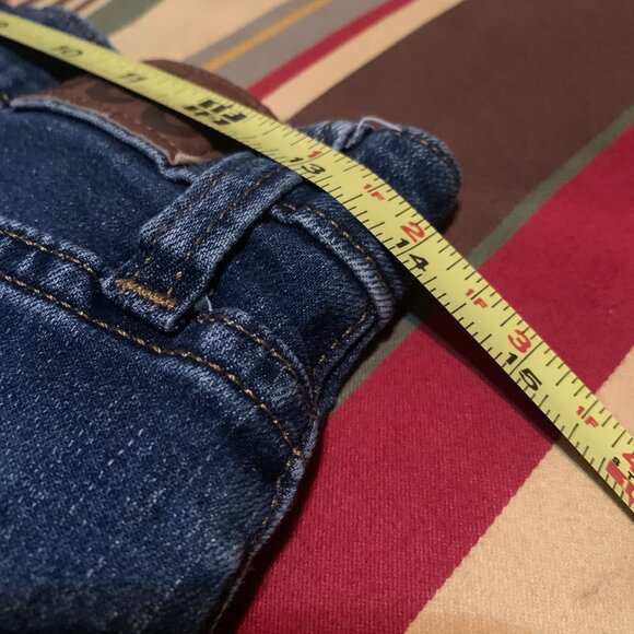 Vintage Lee Denim Blue Jean Skort Women's A-Line Style Back Pockets Size S - Picture 9 of 15